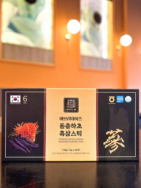 Nước Hắc Sâm Đông Trùng Hạ Thảo Nature Farm (30/60 gói*12g)