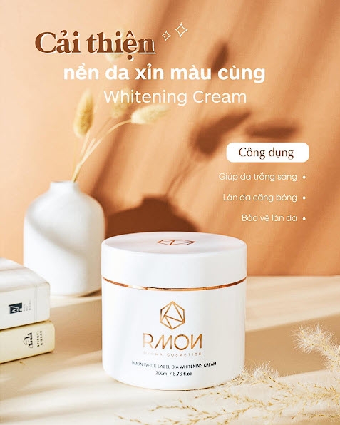 Kem Dưỡng Trắng Da Body Rmon White Label Dia Whitening Cream 200ml