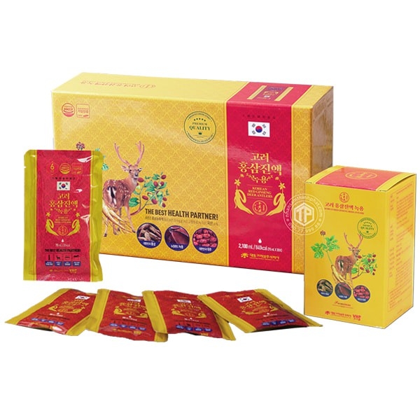Nước Hồng Sâm Nhung Hươu Daedong Korean Red Ginseng Deer Antlers (70ml x 30 gói)