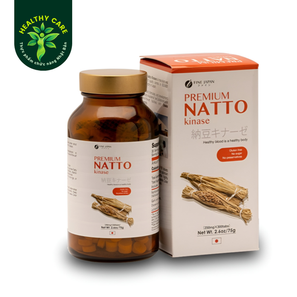 Viên Uống Hỗ Trợ Điều Trị Tai Biến Fine Japan Nattokinase 2000FU Nhật Bản 300 viên