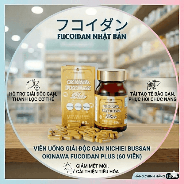 Viên Hỗ Trợ Điều Trị Ung Thư Okinawa Fucoidan Plus Nhật Bản 60 Viên