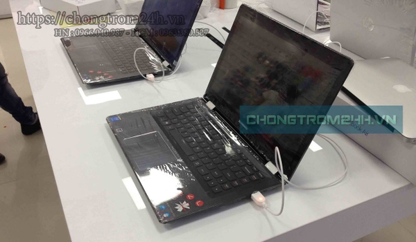 Thiết bị chống trộm laptop bậc nhất tại gian hàng trưng bày