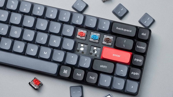 Bàn phím cơ Bluetooth Keychron K7 Pro Viền Nhôm RGB Hot Swap Gateron Low Profile