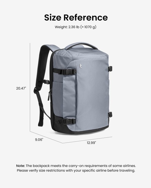 Balo Tomtoc Liteway Travel 28L Laptop 16 inch Backpack T66