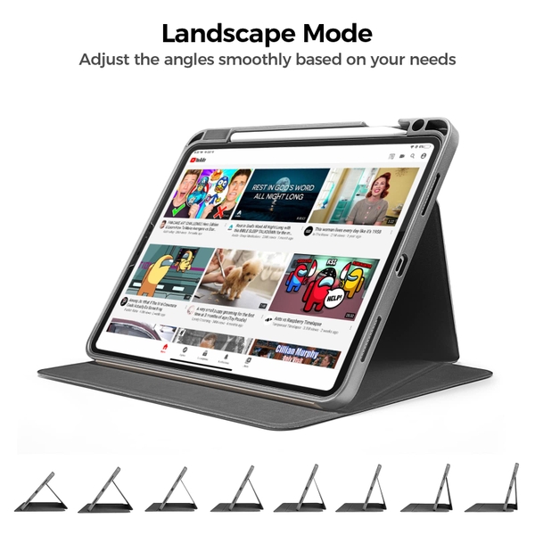 Bao da Tomtoc Smar-Tri For iPad Air 6 11 inch 2024