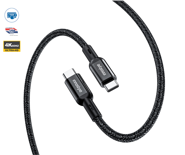 CÁP INNOSTYLE POWERFLEX USB-C TO C 2M 100W/10GBPS 4K/60HZ ICC200AL