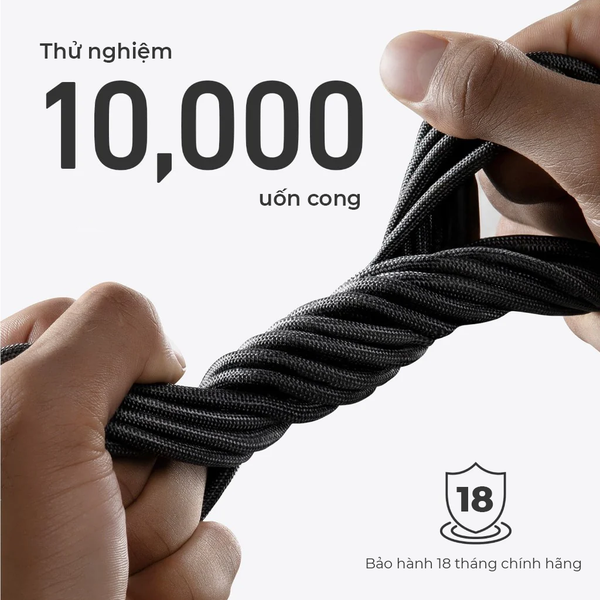 CÁP SẠC NHANH ANKER BỌC DÙ BIO-BRAIDED USB-C TO USB-C 240W 0.9M - A80E5