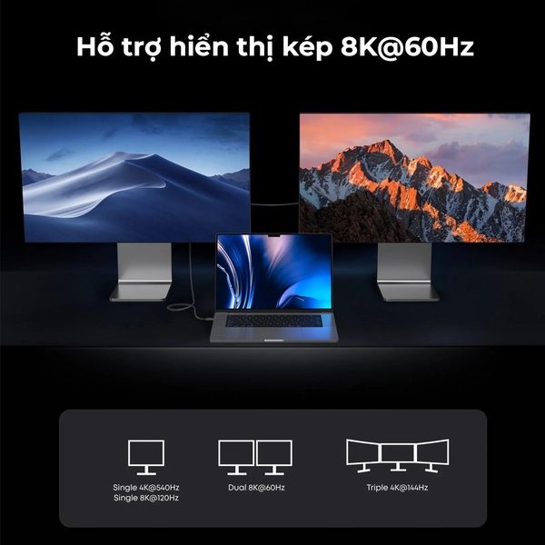 Cáp Thunderbolt 5 ANKER Prime USB-C To USB-C (0.5M, 80Gbps, 240W) - A84N1