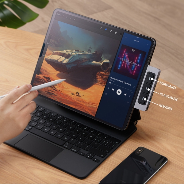 CỔNG CHUYỂN IPAD ĐA PHƯƠNG DIỆN ĐẦU TIÊN TRÊN THẾ GIỚI HYPERDRIVE MEDIA 6-IN-1 HDMI 4K/60HZ USB-C HUB HD449