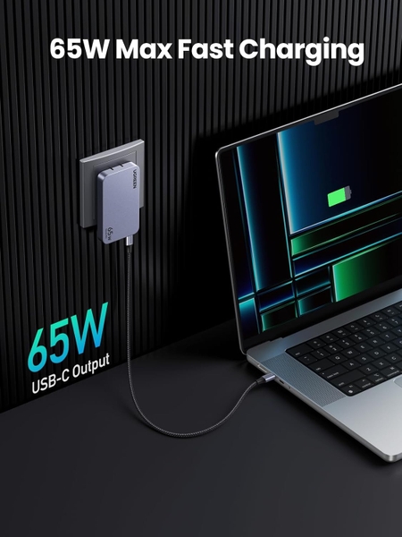 Củ Sạc Nhanh Type C 65W UGREEN Nexode Pro X753 GaN Ultra-Slim 15817
