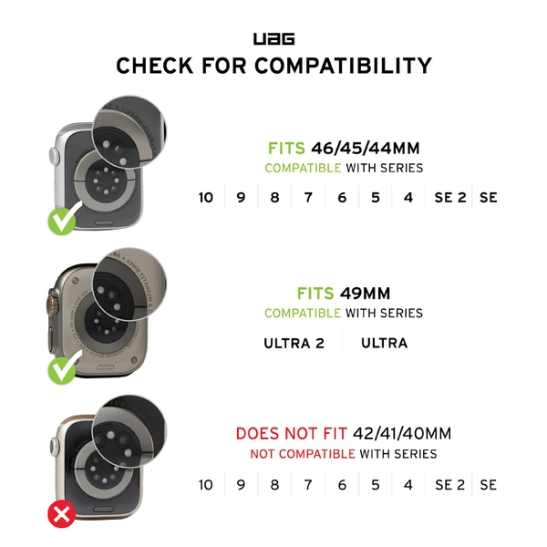 Dây đeo UAG Apple Watch 42mm/44mm/45mm/49mm Monarch