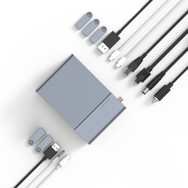 Dock Chuyển Đa Cổng Hyperdrive Gen2 14 Port Thunderbolt 3 Station HD-G2TB314 kèm sạc nguồn 180W