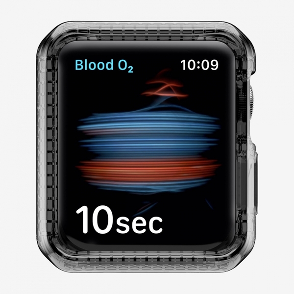 Bộ ốp viền ITSKINS Apple Watch Series 4/5/6/SE (44mm) SPECTRUM CLEAR﻿﻿﻿﻿ Smoke & Transparent