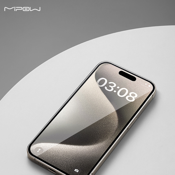 Miếng dán cường lực MIPOW KINGBULL Ultra Clear Protector iPhone 16 Pro | 16 Pro Max (không viền đen)