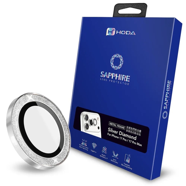Miếng dán bảo vệ camera HODA Sapphire cho iPhone 17 Pro và 17 Pro Max