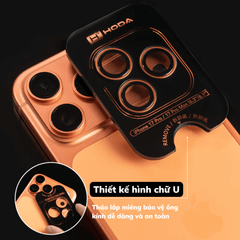 Miếng dán bảo vệ camera SLR HODA Sapphire cho iPhone 17 Pro và 17 Pro Max (Monocular Like Design)