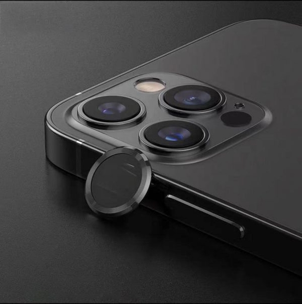 MIẾNG DÁN CƯỜNG LỰC CHỐNG VA ĐẬP CAMERA MIPOW GLASS ALUMIUM TRONG SUỐT VIỀN MÀU IPHONE 12 PRO