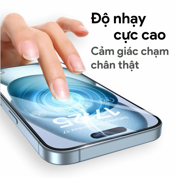 Miếng dán cường lực có khung trợ dán DEKEY 3D Master Glass Sentery (Chống Nhìn Trộm) cho iPhone 17 Series