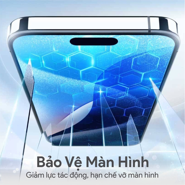 Miếng dán cường lực có khung trợ dán DEKEY 3D Master Glass Sentery (trong suốt) cho iPhone