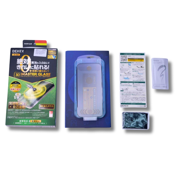 Miếng dán cường lực có khung trợ dán DEKEY 3D Master Glass Sentery (chống nhìn trộm) cho iPhone