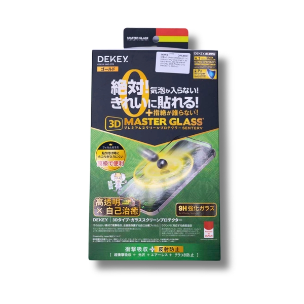 Miếng dán cường lực có khung trợ dán DEKEY 3D Master Glass Sentery (chống nhìn trộm) cho iPhone
