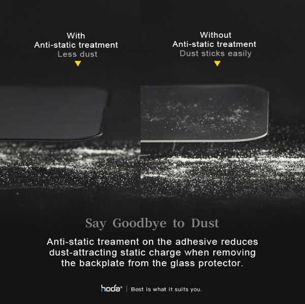Miếng dán cường lực kèm khung trợ dán HODA chống phản chiếu có viền đen cho iPhone 12 Pro Max