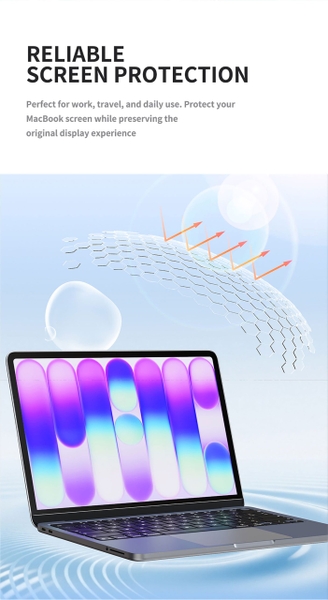 Miếng Dán Màn Hình MIPOW KINGBULL MACSHIELD Cho MACBOOK NEO 13 inch