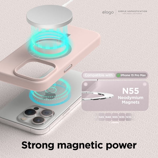 Ốp lưng ELAGO MagSafe Silicone Case iPhone 15 Pro