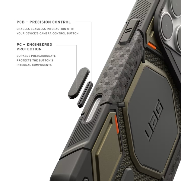 Ốp lưng UAG iPhone 18 Pro Max Monarch Pro Kevlar có Magsafe ( Có Nút Camera Control )