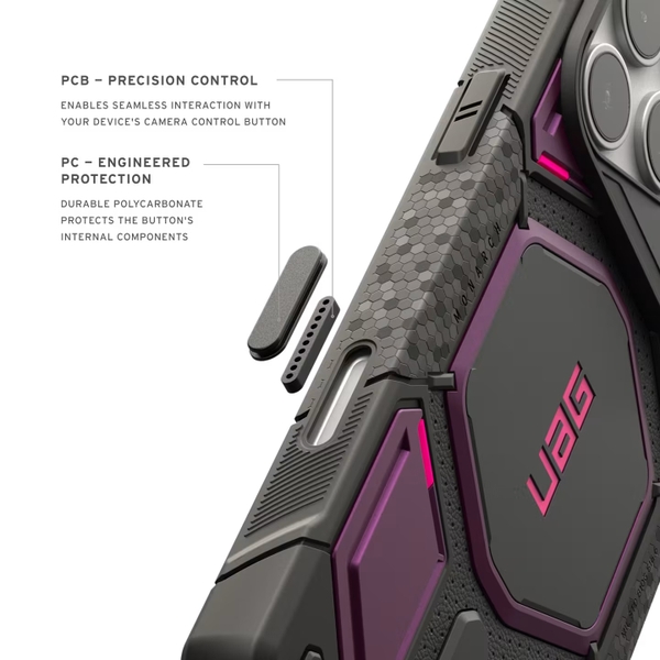 Ốp lưng UAG iPhone 18 Pro Monarch Pro có Magsafe ( Có Nút Camera Control )
