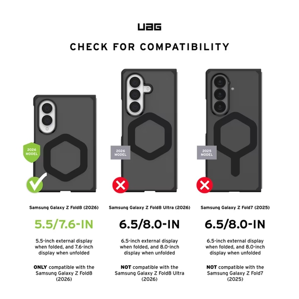 Ốp lưng UAG Samsung Galaxy Z Fold 8 Mouve có Magsafe