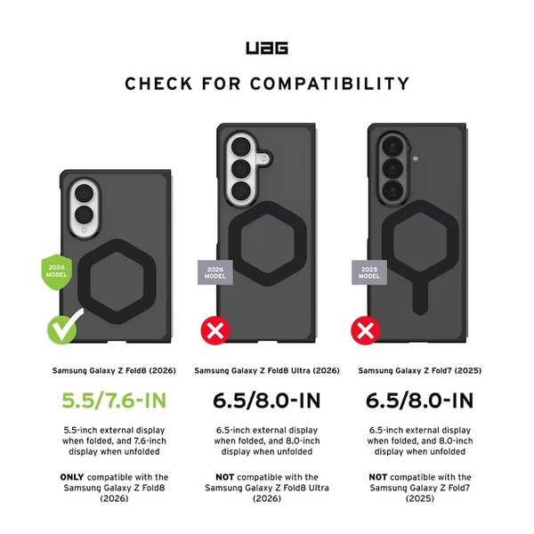 Ốp lưng UAG Samsung Galaxy Z Fold 8 Mouve XTE có Magsafe