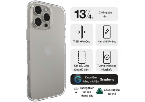 Ốp lưng ZAGG Crystal Palace cho iPhone 16 Pro Max