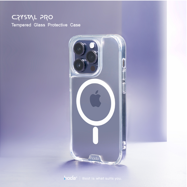 Ốp lưng Crystal Pro W Magsafe HODA cho iPhone 14 Pro