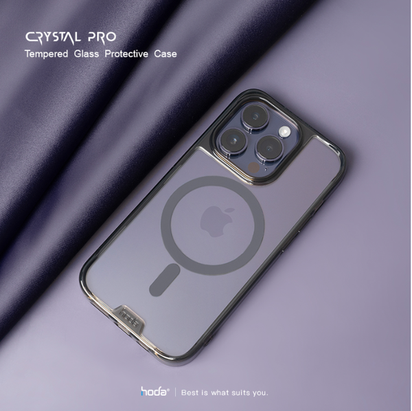 Ốp lưng Crystal Pro W Magsafe HODA cho iPhone 14 Pro