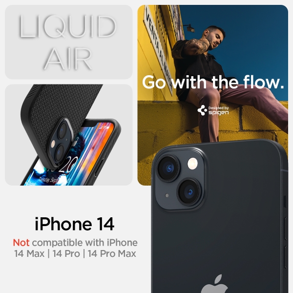 Ốp lưng iPhone 14 Spigen Liquid Air