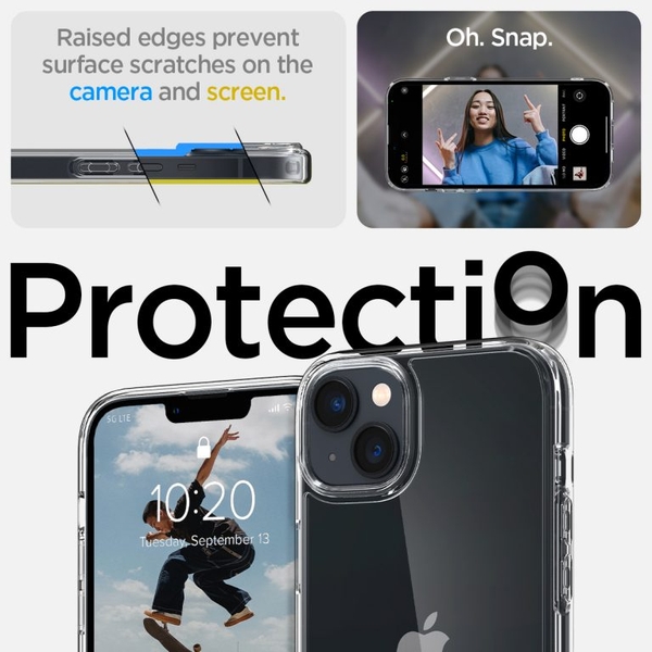 Ốp lưng iPhone 14 Spigen Ultra Hybrid Crystal Clear