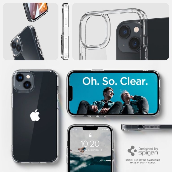 Ốp lưng iPhone 14 Plus Spigen Ultra Hybrid Crystal Clear