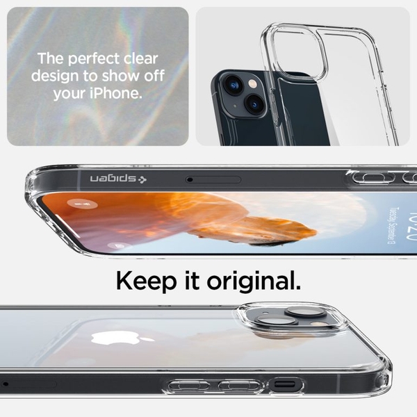 Ốp lưng iPhone 14 Spigen Ultra Hybrid Crystal Clear