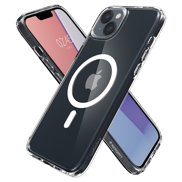 Ốp Lưng iPhone 15 PLUS SPIGEN Crystal Hybrid Magfit White