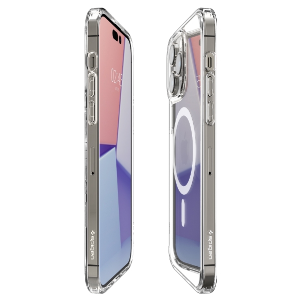 Ốp lưng iPhone 14 Pro Spigen Crystal Hybrid Magfit White