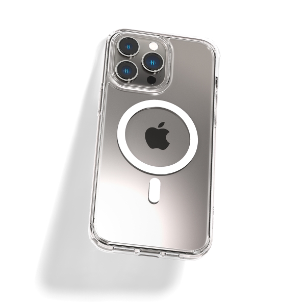 Ốp lưng iPhone 14 Pro Spigen Crystal Hybrid Magfit White