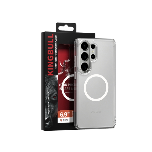 Ốp Lưng Magsafe MIPOW QI2 Samsung Galaxy S26 Ultra Tempered Transparent (BAYER GERMANY) – MGCS26