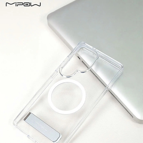Ốp Lưng MIPOW Samsung Galaxy S25 Ultra 6.9 inch Tempered Stand Transparent Magsafe MGDS25