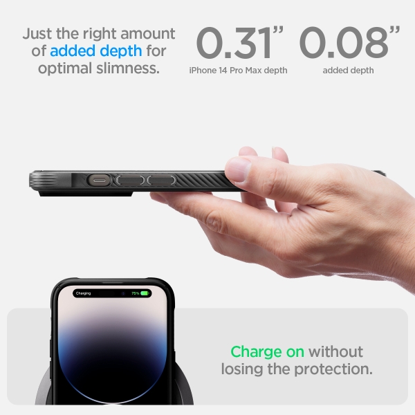 Ốp lưng iPhone 14 Pro Max Spigen Rugged Armor Magfit