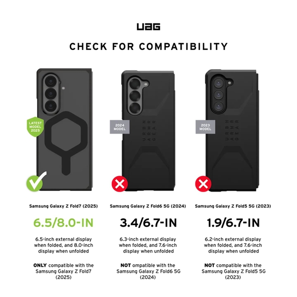 Ốp lưng UAG Samsung Galaxy Z Fold 7 Mouve có Magsafe