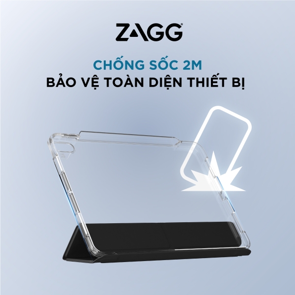 Ốp lưng ZAGG Crystal Palace Folio cho iPad Air 13 inch (M2 2024)