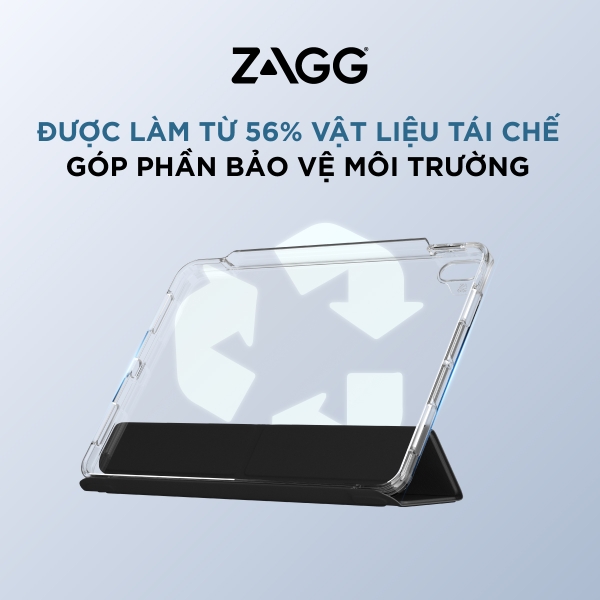 Ốp lưng ZAGG Crystal Palace Folio cho iPad Pro 13 inch (M4 2024)