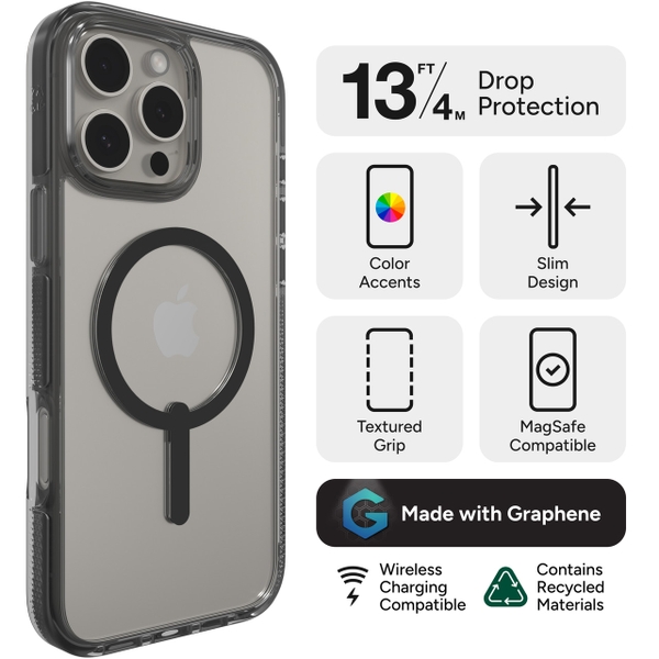 Ốp lưng ZAGG Santa Cruz Snap cho iPhone 16 Pro Có Magsafe