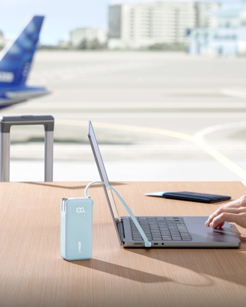 Pin Dự Phòng Anker Fusion 10000 30W (Tích hợp Cáp USB-C) - A1637